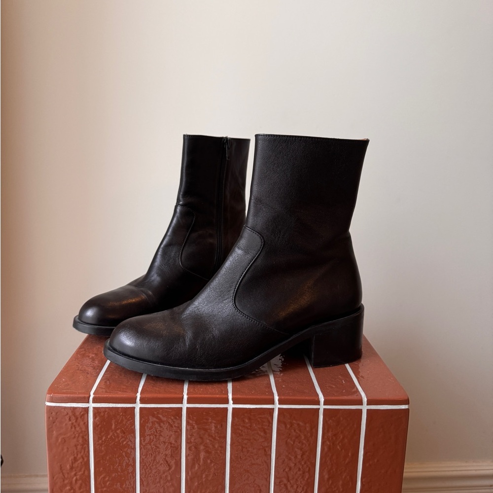 BY FAR leather boots - US 9